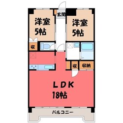 小山駅 徒歩14分 1階の物件間取画像